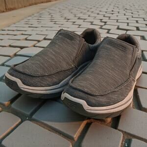 Skechers Arch Fit Mens Gray Slip-On Sneakers - Size: 11.5